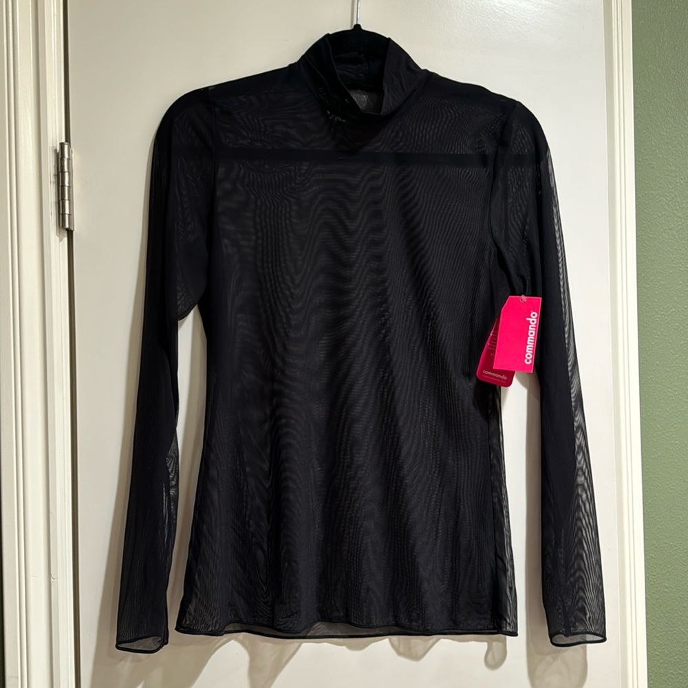 Commando black, mesh, top size medium/large